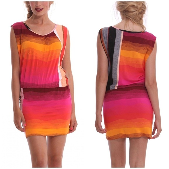 Desigual Mini dress Golden Poppy Size Small - Picture 11 of 11